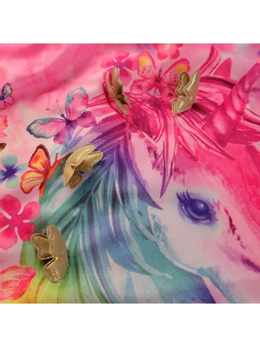 XL 14/16 Unicorn Girls Swimsuit by Wonder Nation - Picture 3 of 6